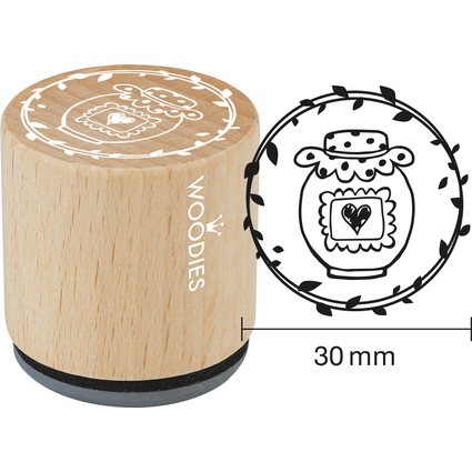 COLOP Tampon  motif Woodies Handmade "pot de confiture"