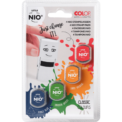 COLOP Tampon encreur LITTLE NIO E/R17, couleurs de base