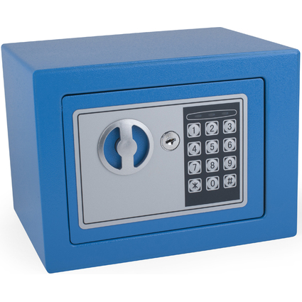 pavo Mini coffre-fort, avec serrure lectronique, bleu