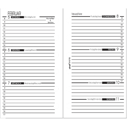 bind Recharge 2026 pour agenda bind A7, modle 17501