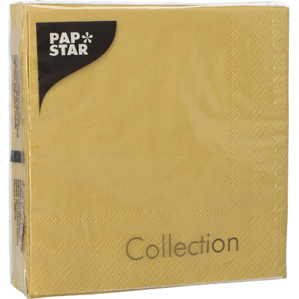 PAPSTAR Serviette de Nol, 330 x 330 mm, or