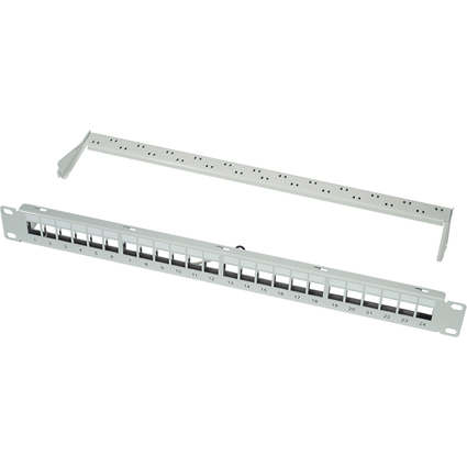 LogiLink Panneau de brassage Keystone 19", 24 ports, blind