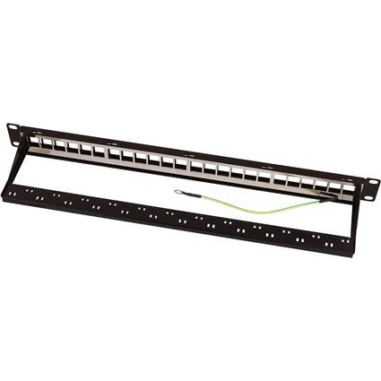 LogiLink Panneau de brassage Keystone 19", 24 ports, blind