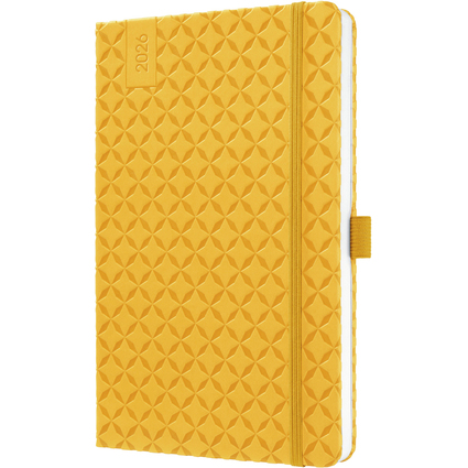 sigel Agenda de poche Jolie Flair 2026, A5, jaune