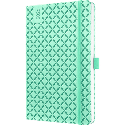 sigel Agenda de poche Jolie Flair 2026, A5, vert menthe