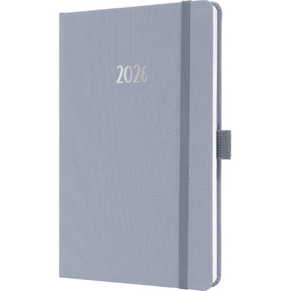sigel Agenda de poche Jolie Feel 2026, textile, A5, lilas