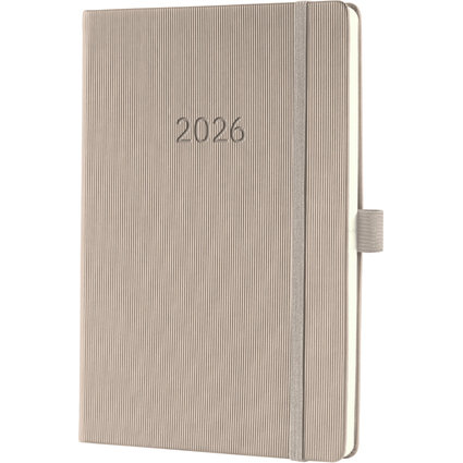 sigel Agenda planning Conceptum 2026, env. A5, taupe