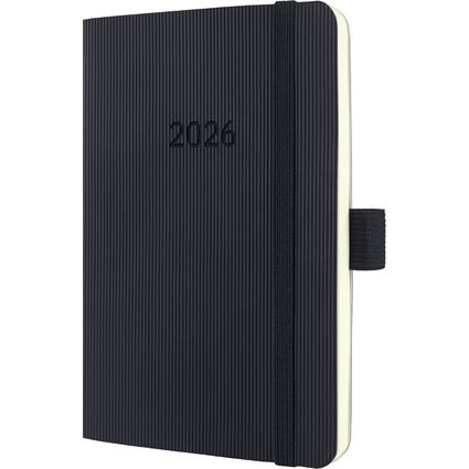 sigel Agenda de poche Conceptum 2026, env. A6, noir