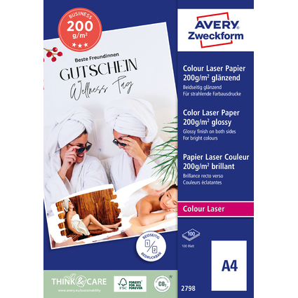 AVERY Zweckform Papier photo Premium Colour Laser, 200 g/m2