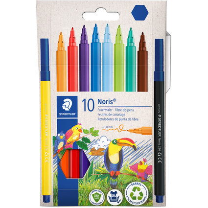 STAEDTLER Feutre Noris, tui carton de 10