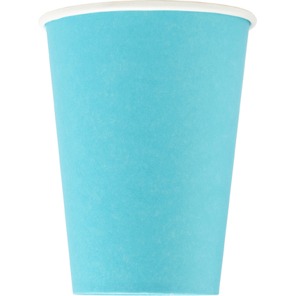 PROnappe Gobelet en carton, 0,2 l, bleu turquoise