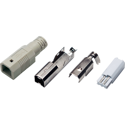 LogiLink Connecteur USB 2.0, USB-B mle, version  souder