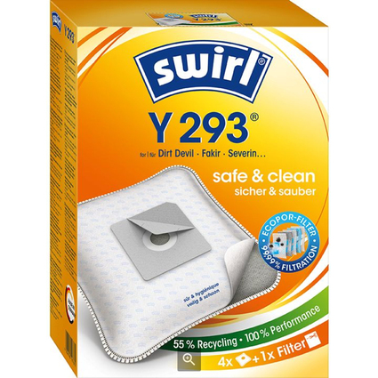 swirl Sac d'aspirateur Y 293, avec filtre EcoPor