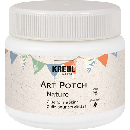 KREUL Colle & vernis pour serviettes ART POTCH Nature 150 ml