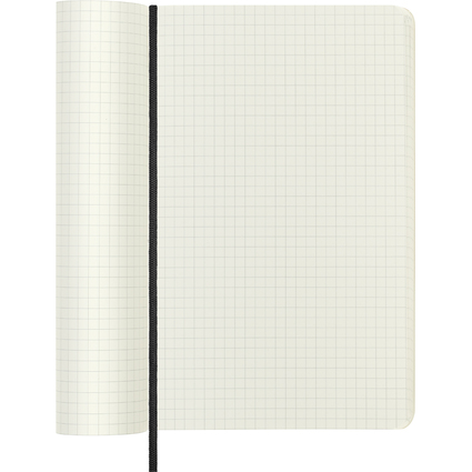 MOLESKINE Carnet souple, L/A5, quadrill, noir