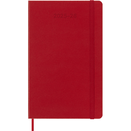 MOLESKINE Agenda 2025/2026, 18 mois, L/A5, rouge