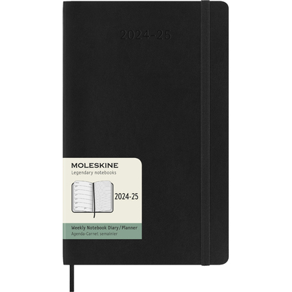 MOLESKINE Agenda 2024/2025, 18 mois, L/A5, noir