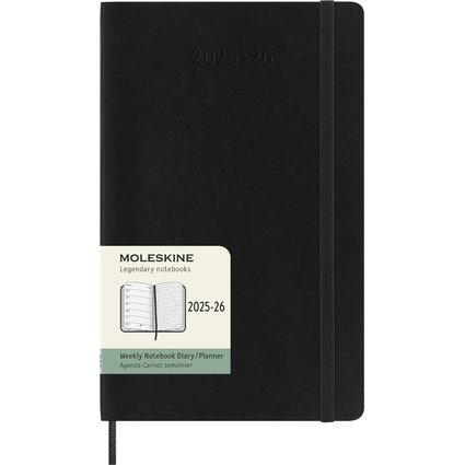 MOLESKINE Agenda 2024/2025, 18 mois, L/A5, noir