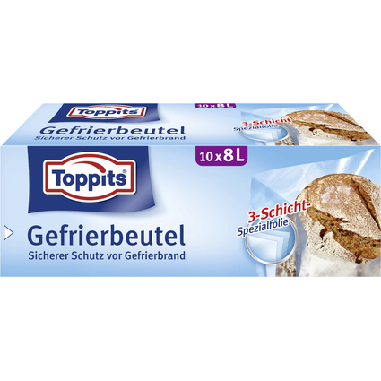 TOPPITS Sachet de conglation, 10 x 8 litres, 340 x 500 mm