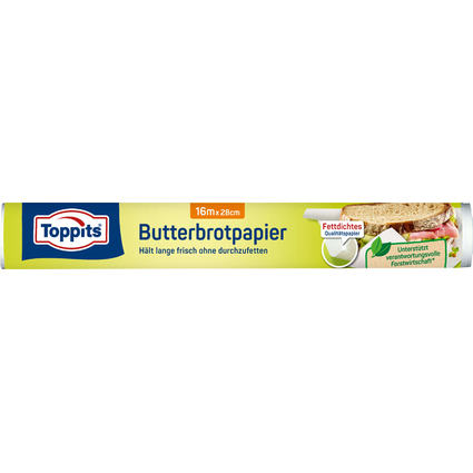 TOPPITS Papier pour sandwich, largeur 280 mm, longueur 16 m