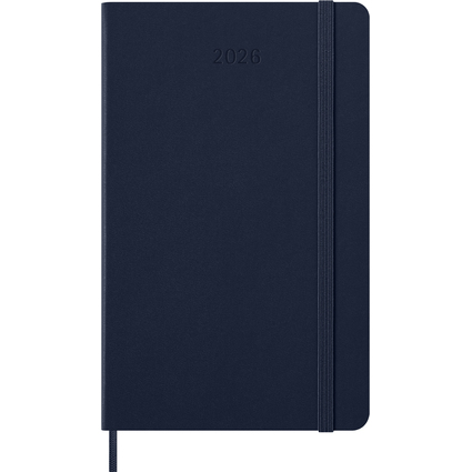 MOLESKINE Agenda 2026, semainier, L/A5, rigide, bleu
