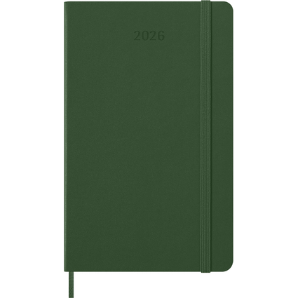 MOLESKINE Agenda 2026, semainier, L/A5, rigide, vert