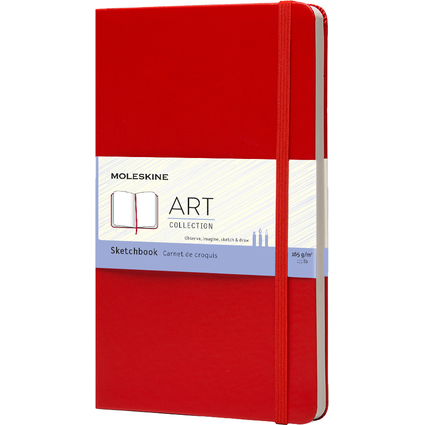 MOLESKINE Carnet de croquis, L/A5, 165 g/m2, rigide, rouge