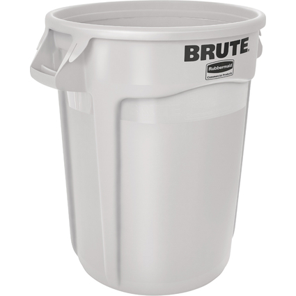 Rubbermaid Collecteur BRUTE 121,1 litres, en PP, blanc