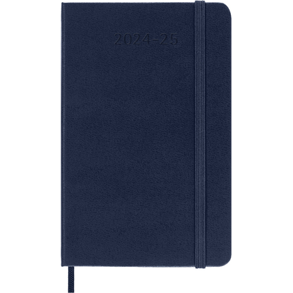 MOLESKINE Agenda de poche 2024/2025, 18 mois, P/A6, bleu