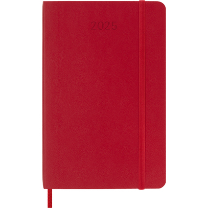 MOLESKINE Agenda de poche 2025, semainier, P/A6, rouge