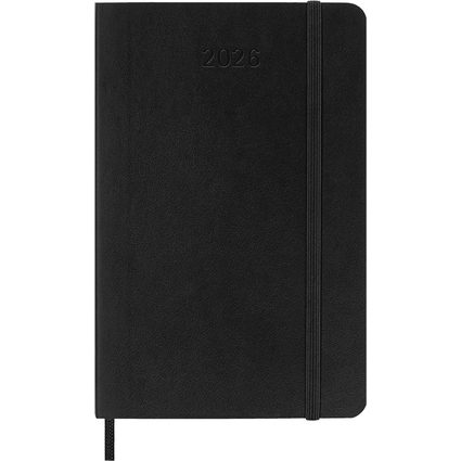 MOLESKINE Agenda de poche 2026, semainier, P/A6, noir