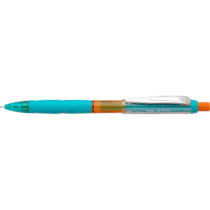 Pentel Porte-mines Q-Erase, 0,7 mm, menthe/orange