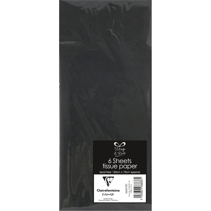 Clairefontaine Papier de soie, (l)500 x (H)700 mm, noir