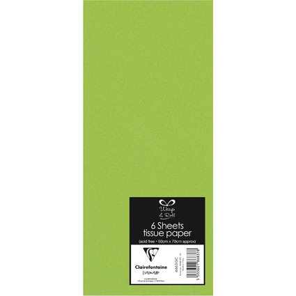 Clairefontaine Papier de soie, (l)500 x (H)700 mm,vert clair