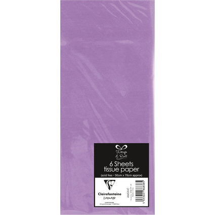 Clairefontaine Papier de soie, (l)500 x (H)700 mm, lilas