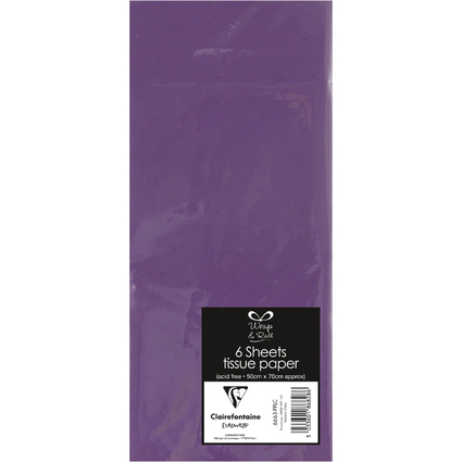 Clairefontaine Papier de soie, (l)500 x (H)700 mm, violet