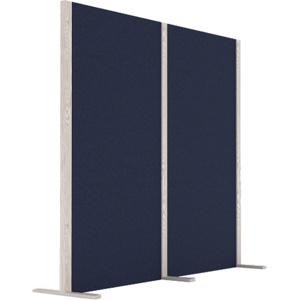 magnetoplan Cloison acoustique Wood Series, double, bleu