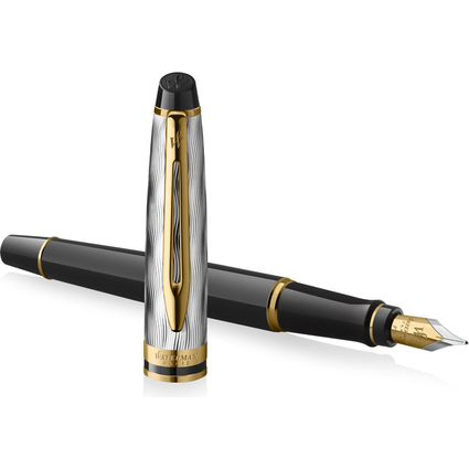 WATERMAN Stylo plume Expert Reflets de Paris Noir G.T.