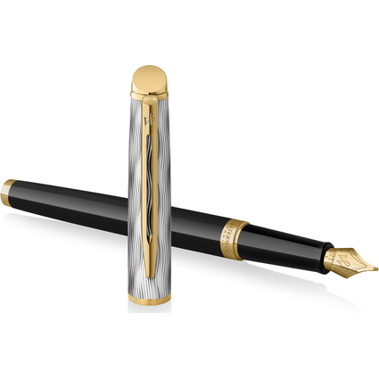 WATERMAN Stylo plume Hmiphre Reflets de Paris Noir G.T.