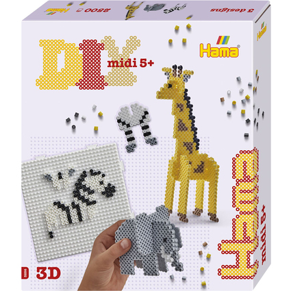 Hama Perles  repasser midi "Safari", coffret cadeau