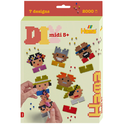 Hama Perles  repasser midi "Pixel 8", coffret cadeau