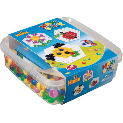 Hama Maxi Stick Bote de perles  piquer + plaques perfores