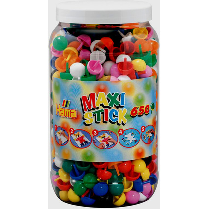 Hama Maxi Stick Perles  piquer, dans un pot, 650 pices