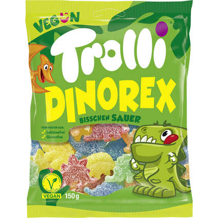 Trolli Bonbon glifi aux fruits DINO REX, sachet de 150 g