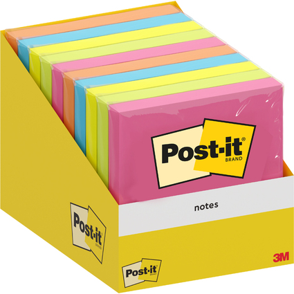 Post-it Bloc-note adhsif, 76 x 76 mm, assorti