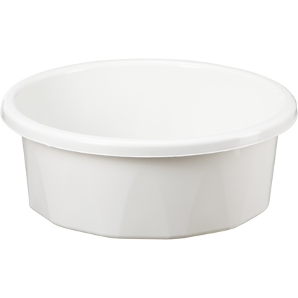 plast team Bassine "DIAMANT", PPC, 8 litres, blanc