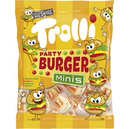 Trolli Bondon glifi aux fruits MINI BURGER, 170 g