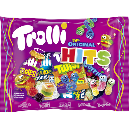 Trolli Bonbon glifi aux fruits ORIGINAL HITS, sachet 200 g