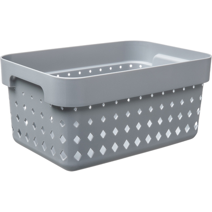 NHG Bac de rangement SEOUL BASKET S, PP, gris