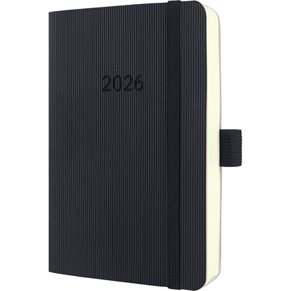 sigel Agenda planning Conceptum 2026, env. A6, noir
